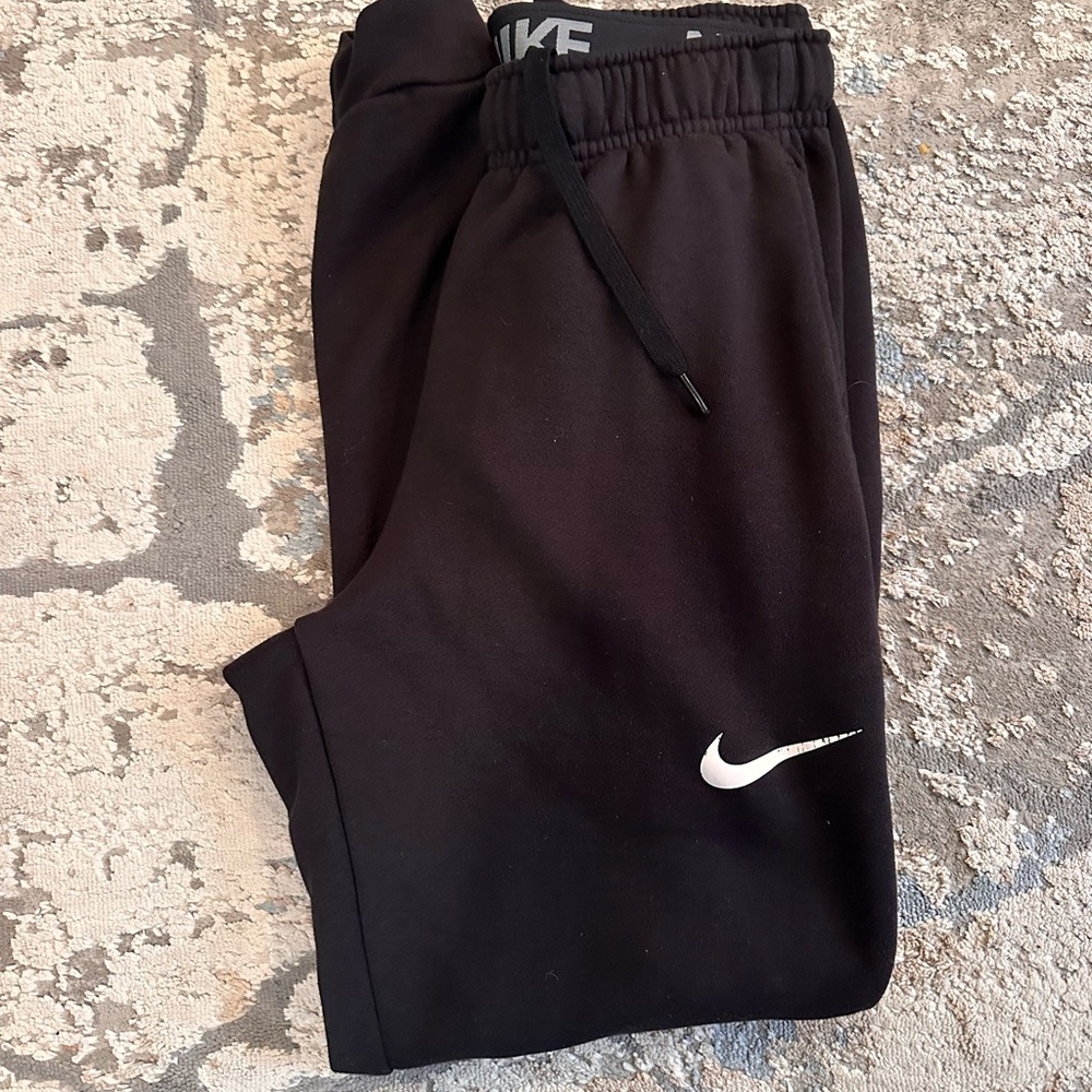Nike Black Sweatpants with White Logo